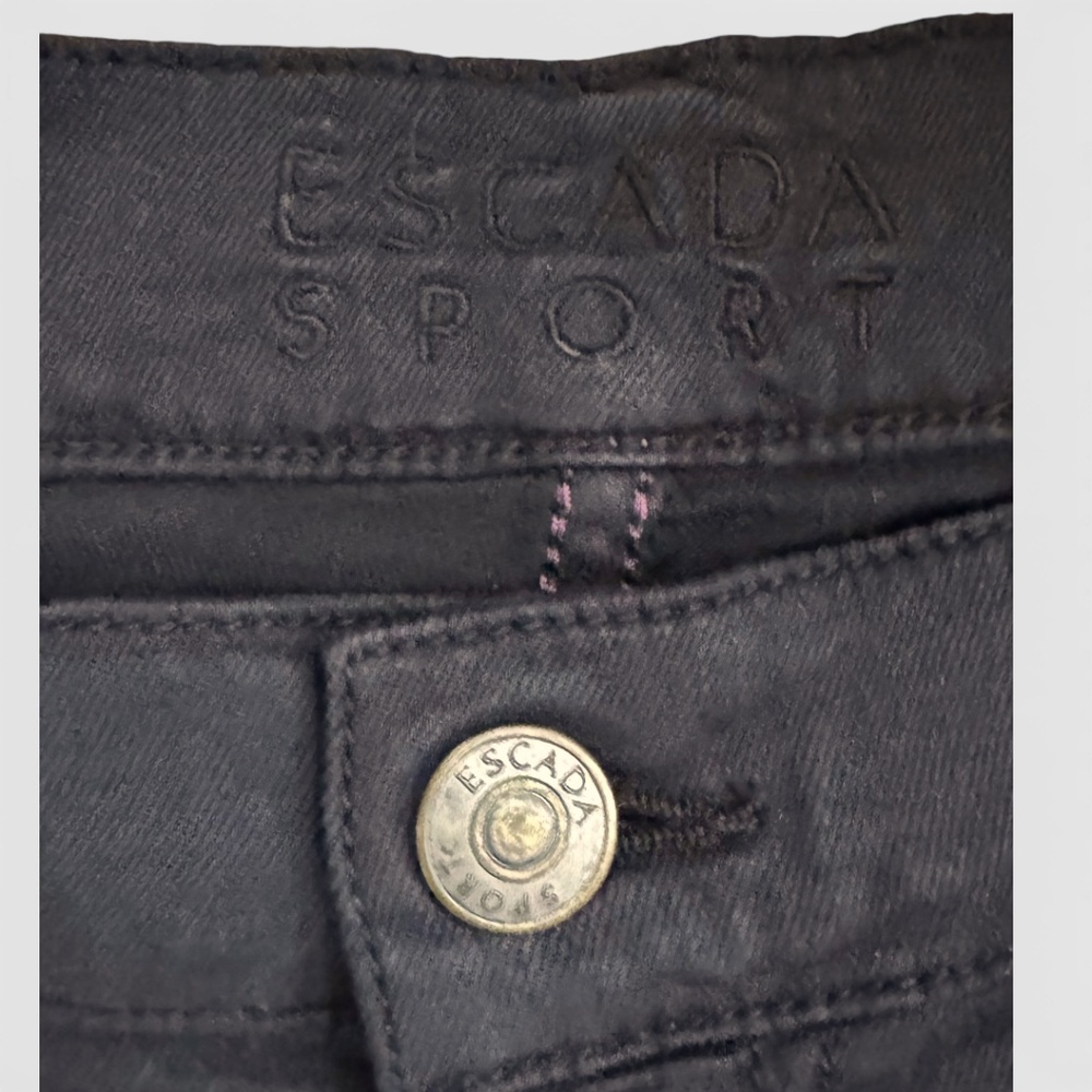 ESCADA SPORT Black stretch slim pants size 38 - Picture 5 of 12